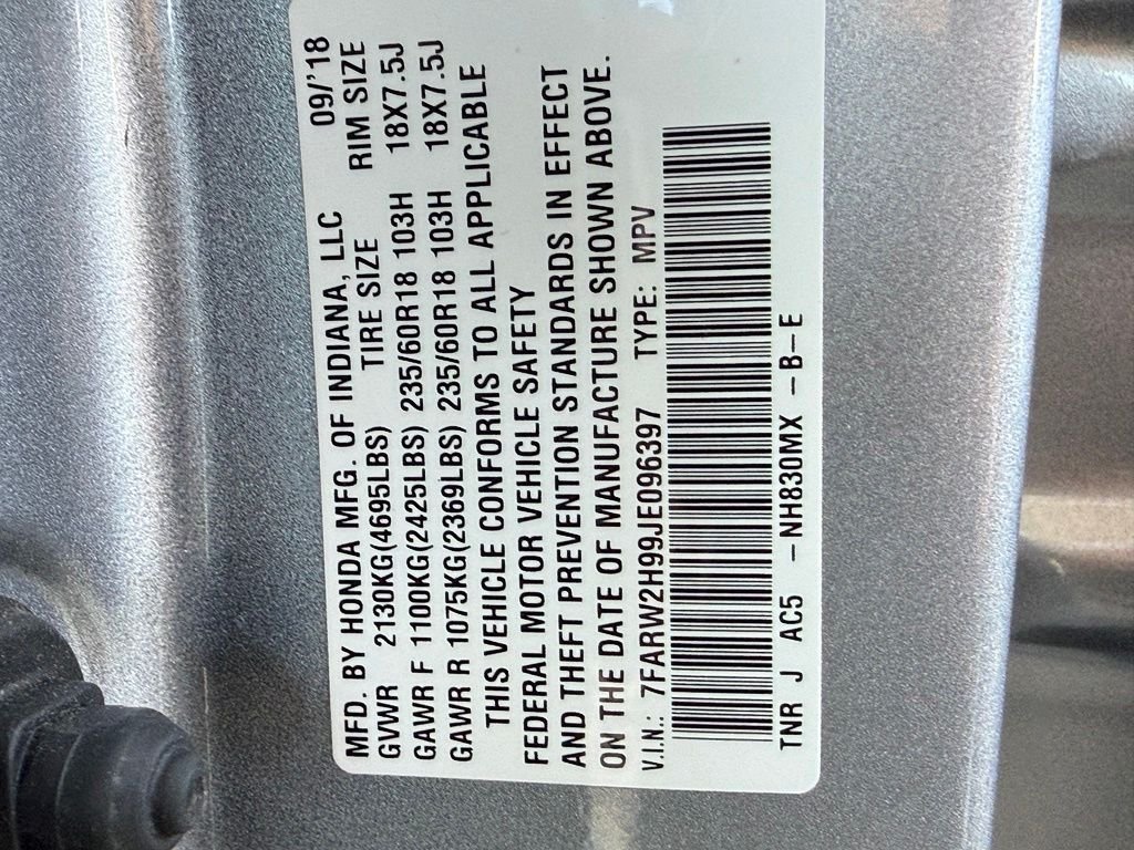 Used 2018 Lunar Silver Metallic Honda Touring image 29