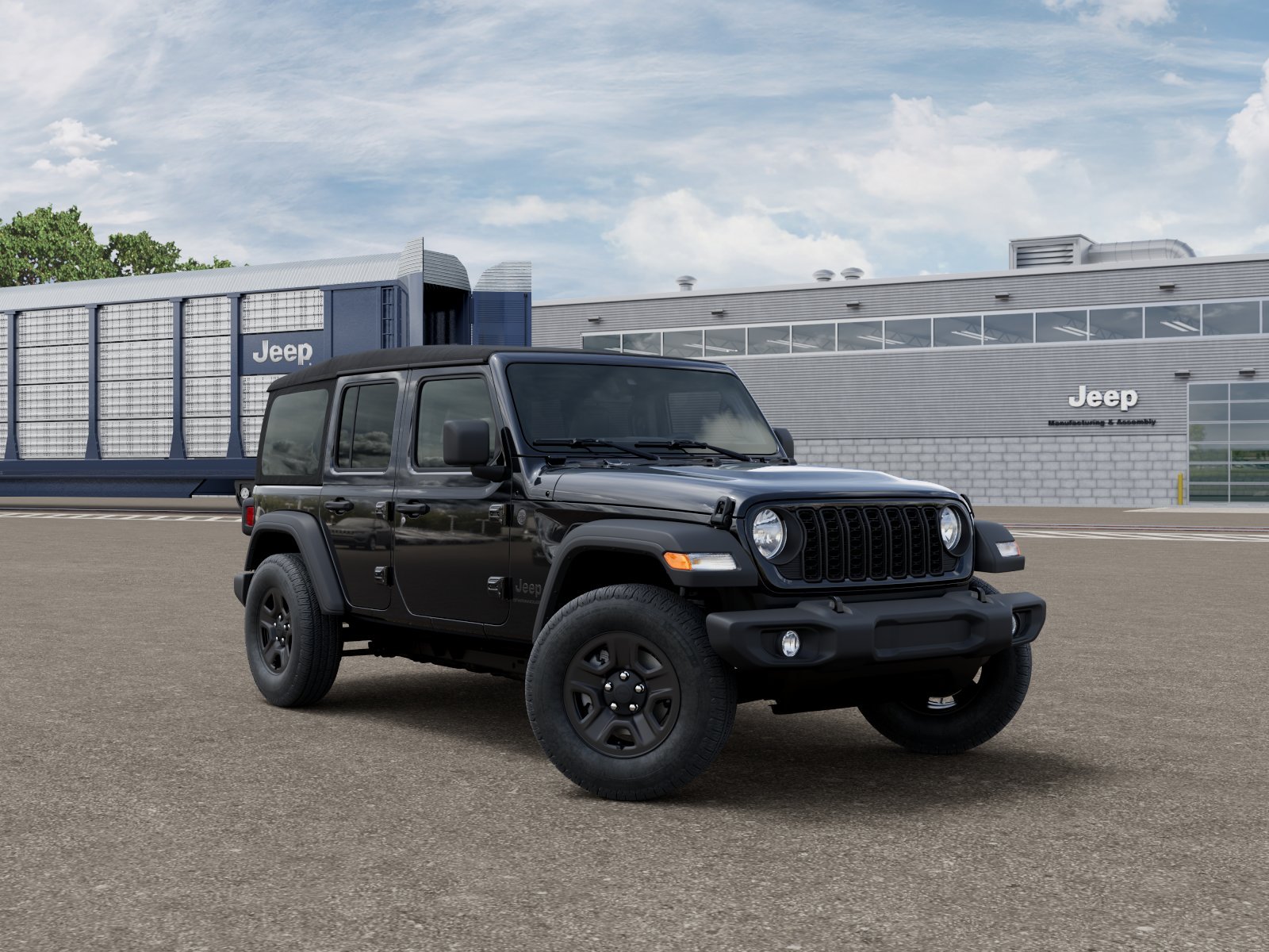 New 2027 Black Clearcoat Jeep Sport image 3