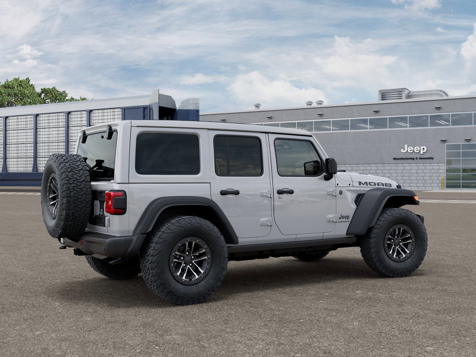 New 2026 Bright White Clear-Coat Exterior Paint Jeep Moab 392 image 3