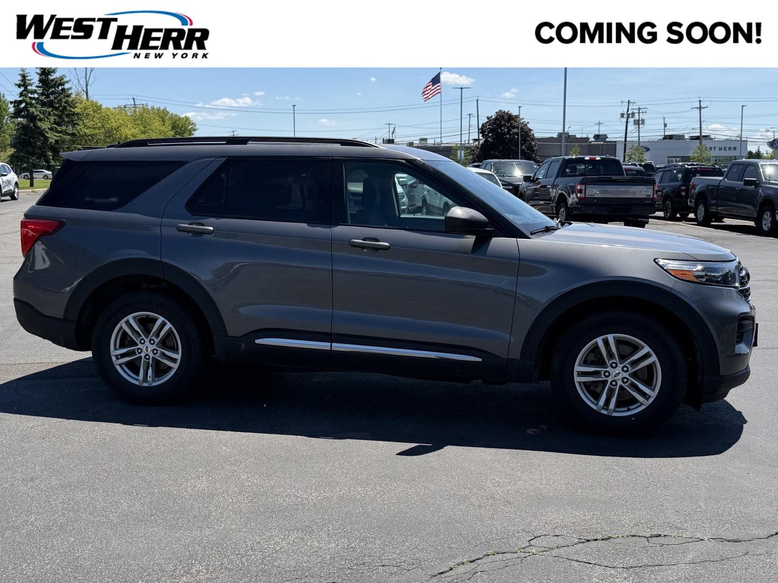 Used 2023 Carbonized Gray Ford XLT image 1