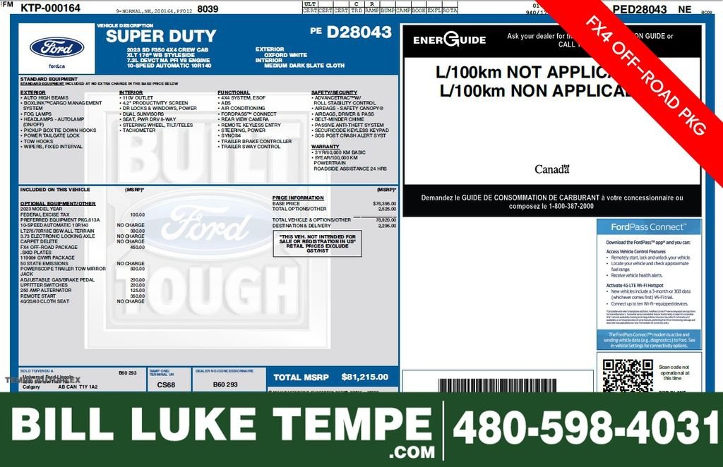 2023 Ford F-350 XLT 4x4 Crew Cab 8' Box SRW's photo