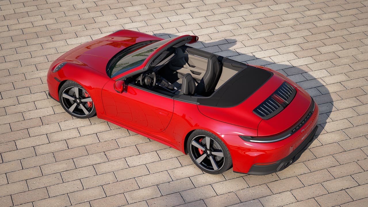New 2027 Guards Red Porsche Carrera 4S Cabriolet image 4