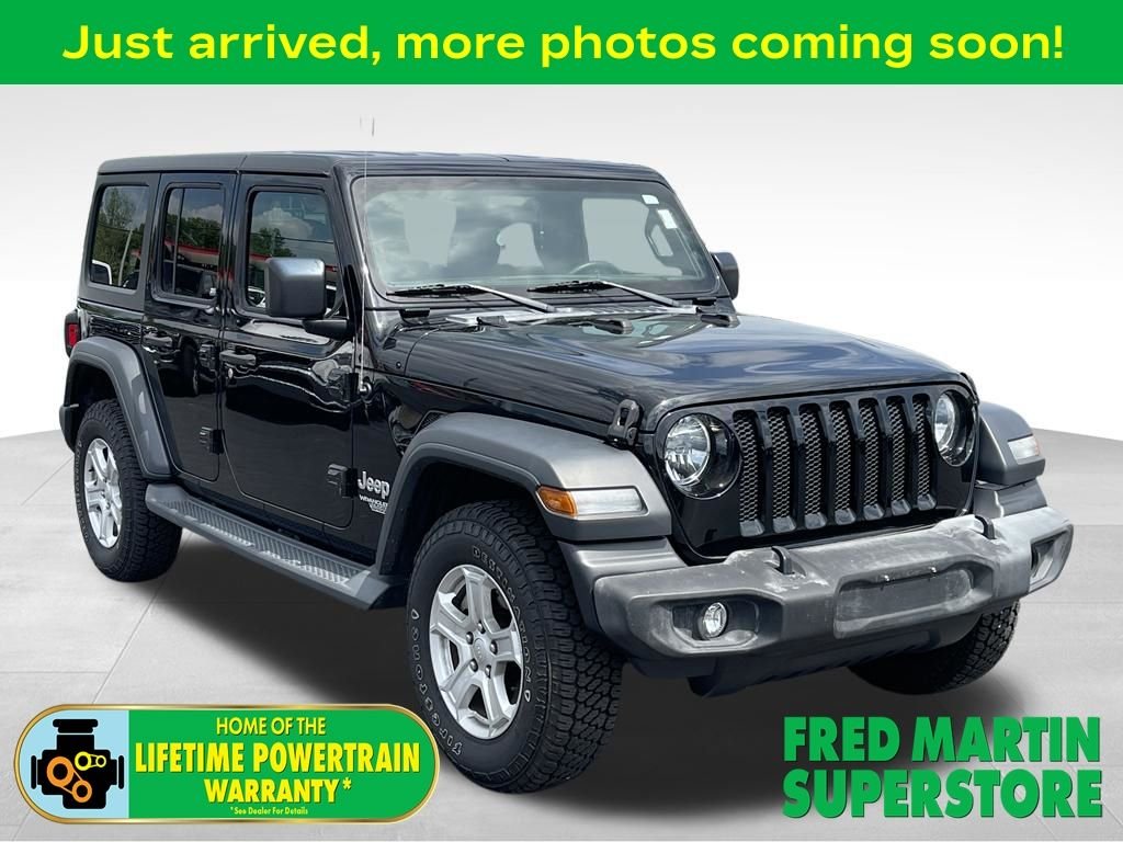 Used 2018 Black Clearcoat Jeep Unlimited Sport S image 1