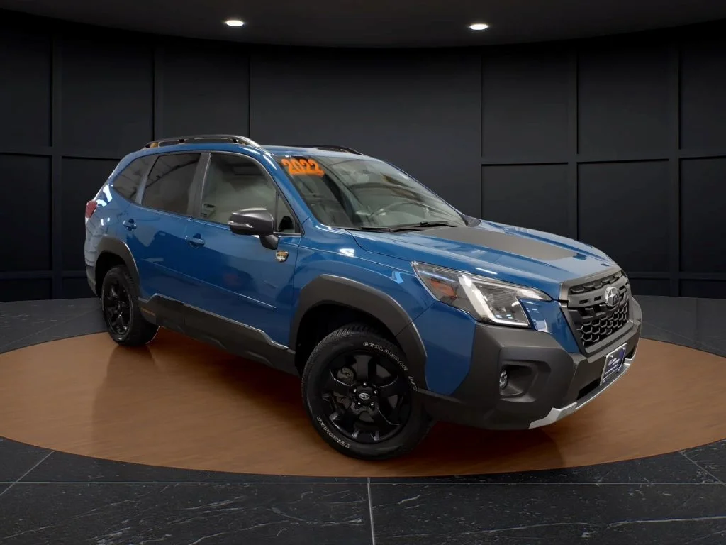 Certified Used 2022 Geyser Blue Subaru Wilderness image 1