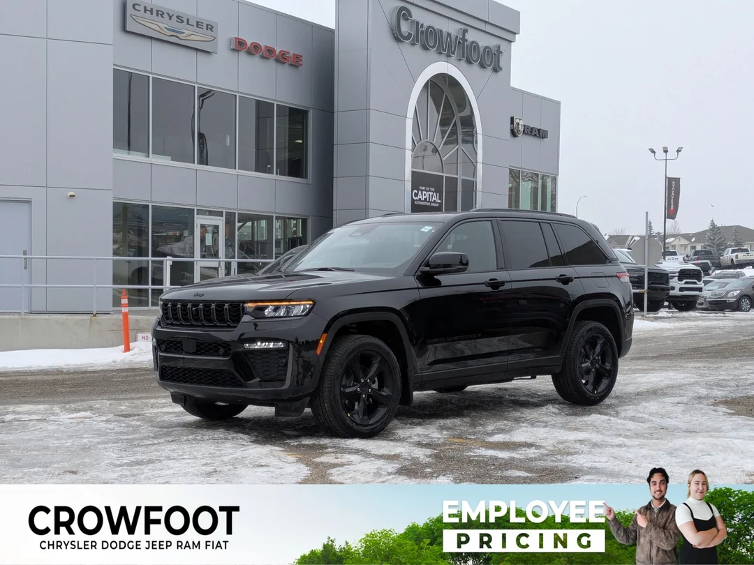 New 2026 Black Jeep Limited - - 4x4 - Panoramic Sunroof - Limited Altitude Pack - 20 Gloss Black Wheels & More! image 1