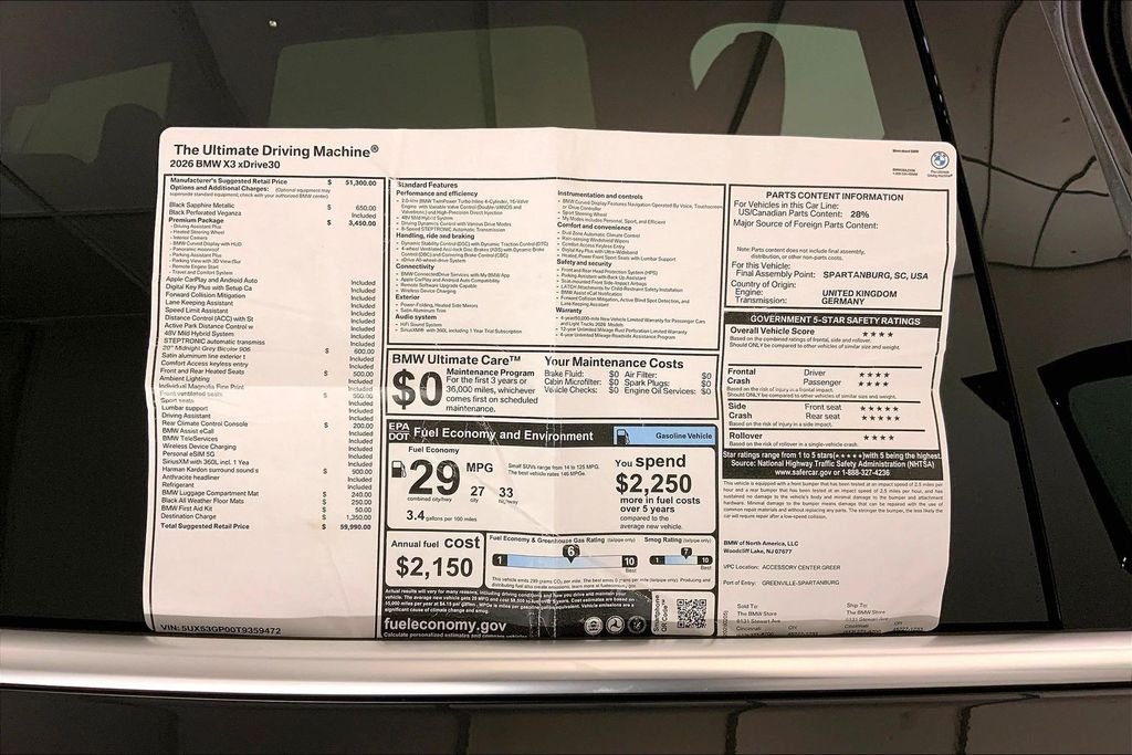Used 2026 Black Sapphire Metallic BMW  image 12