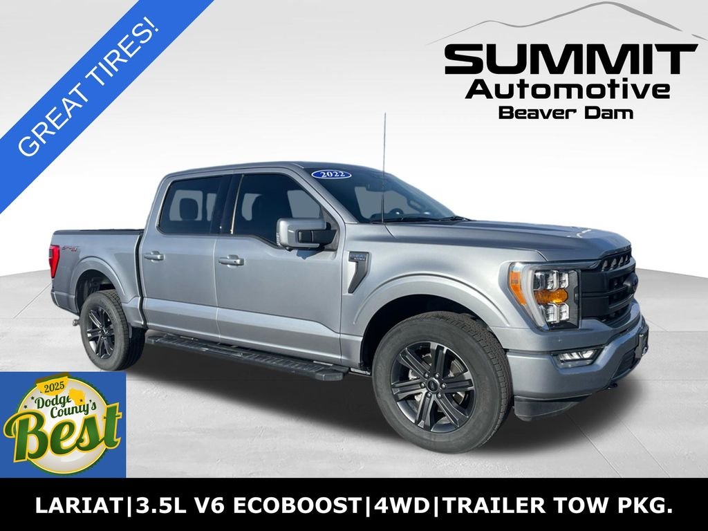 Used 2022 Silver Ford Lariat image 1