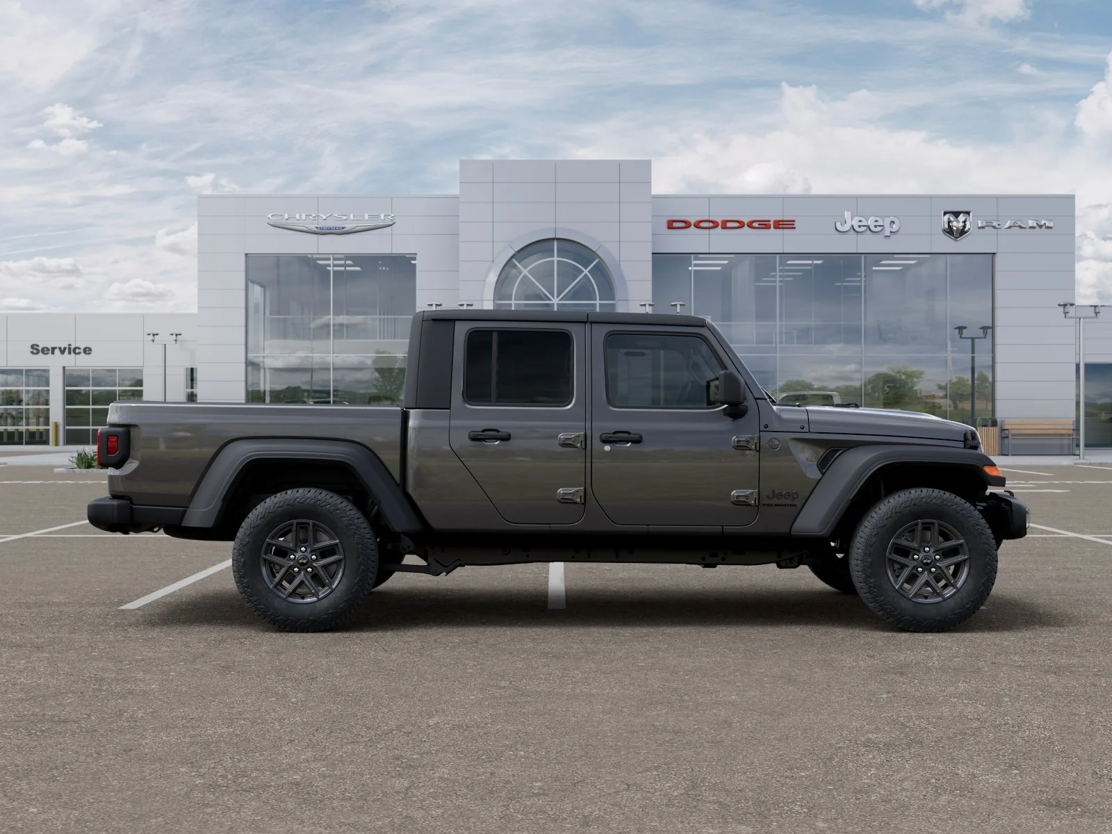 New 2025 Granite Crystal Metallic Clear-Coat Exterior Paint Jeep Sport S image 30