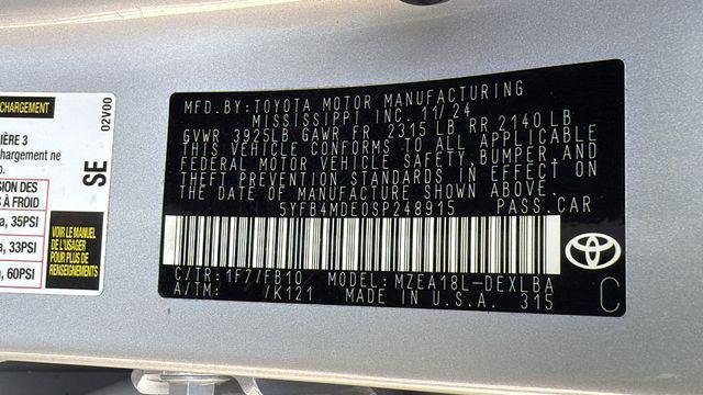 Certified Used 2025 Classic Silver Toyota LE image 50
