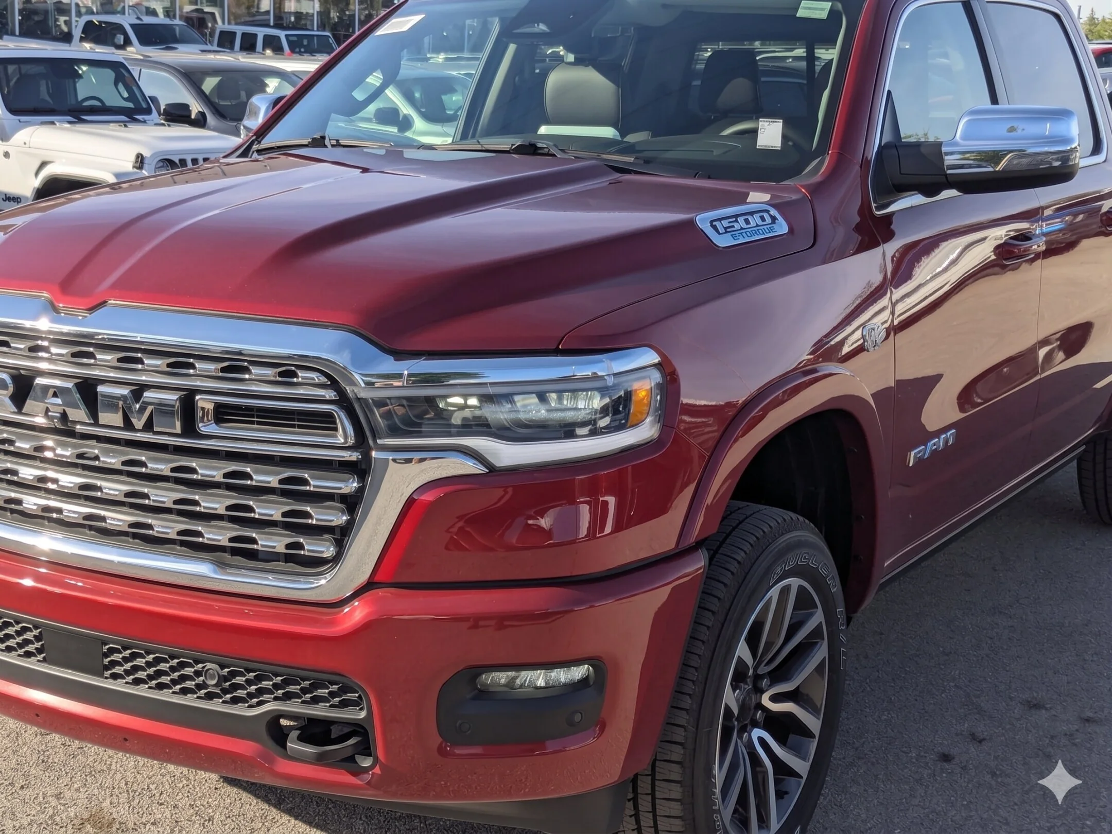New 2026 Red RAM Limited Longhorn - - Level A Grp - Pano Sunroof - 14.4 Uconnect NAV - Head-Up Display & More! image 10
