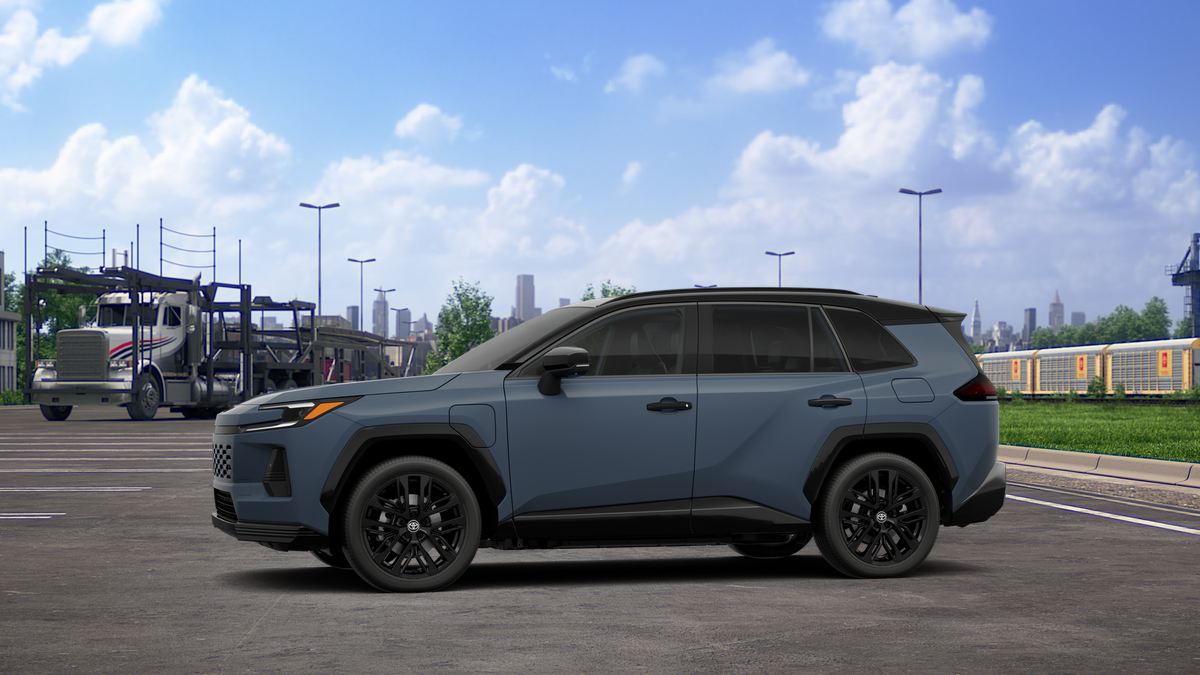 New 2026 Storm Cloud with Midnight Black Metallic roof Toyota XSE image 3