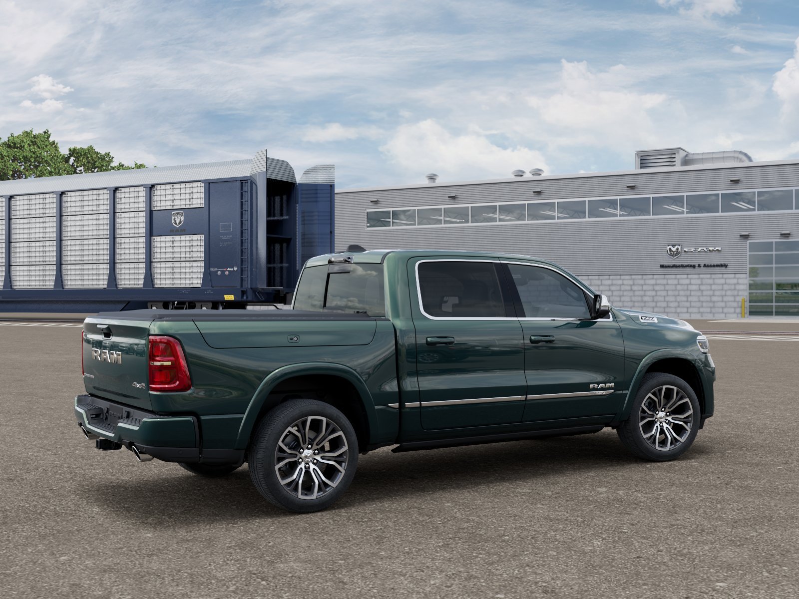 New 2026 Serrano-Green Metallic Exterior Paint RAM Tungsten image 2