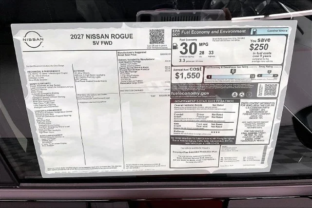 New 2027 Super Black Nissan SV image 39
