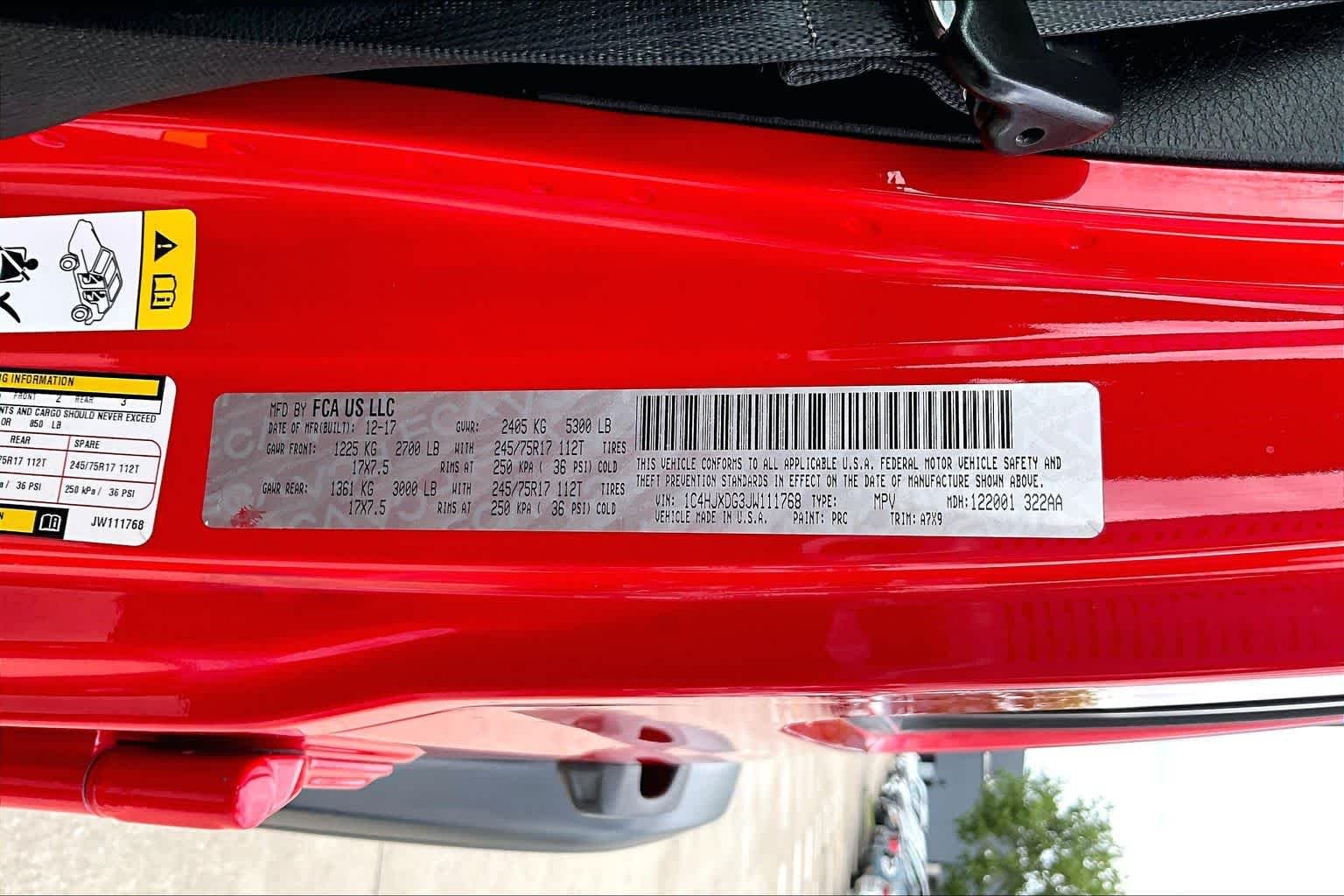 Used 2018 Firecracker Red Clearcoat Jeep Sport S image 33