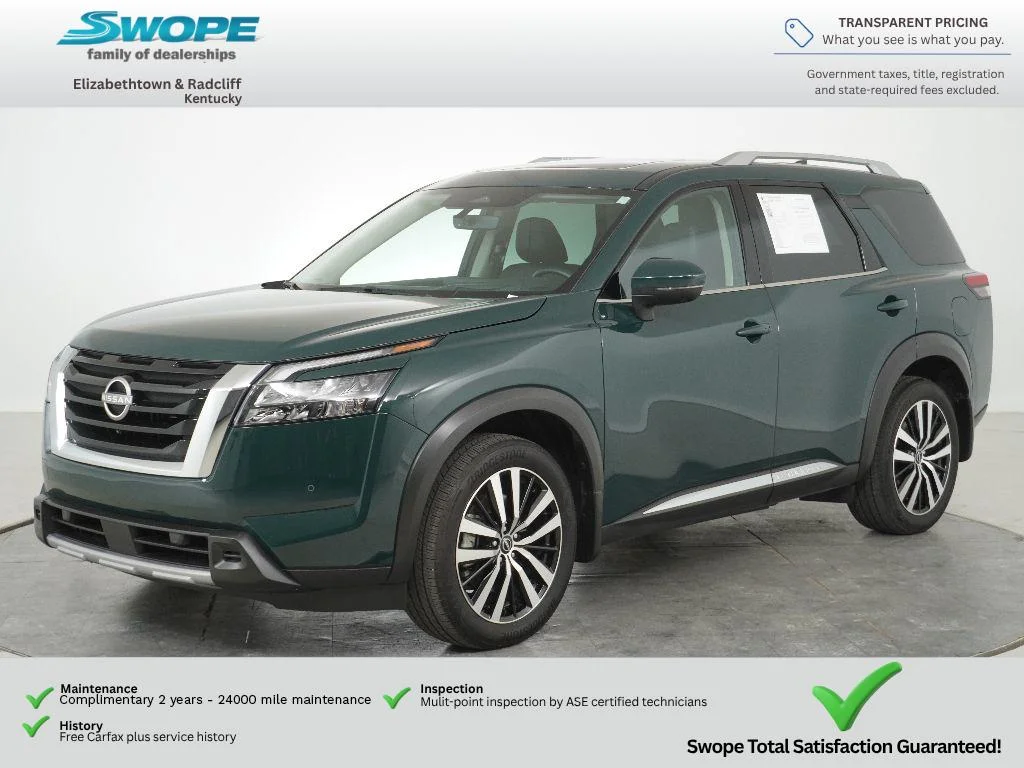 Used 2025 Obsidian Green Pearl Nissan Platinum image 8