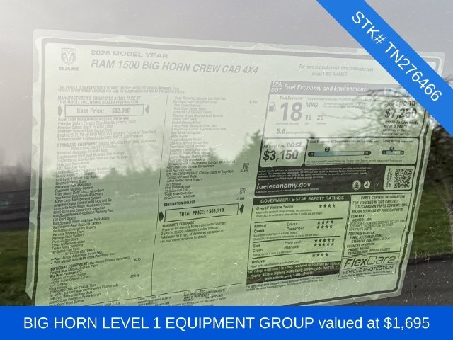 New 2026 Forged Blue Metallic Exterior Paint RAM Big Horn/Lone Star image 5