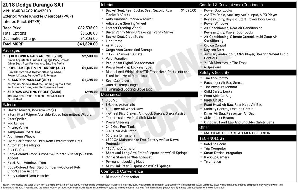 Used 2018 White Dodge SXT image 5