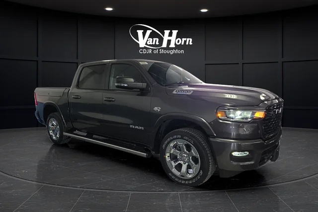 New 2026 Granite Crystal Metallic Clear-Coat Exterior Paint RAM Big Horn/Lone Star image 45