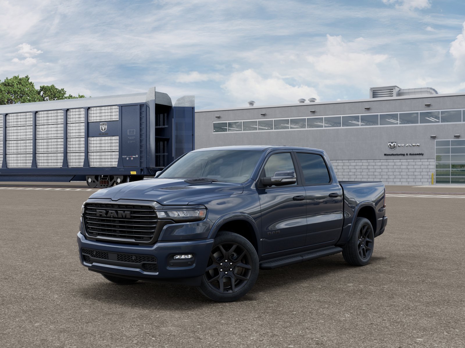 New 2026 Forged Blue Metallic RAM Laramie image 27