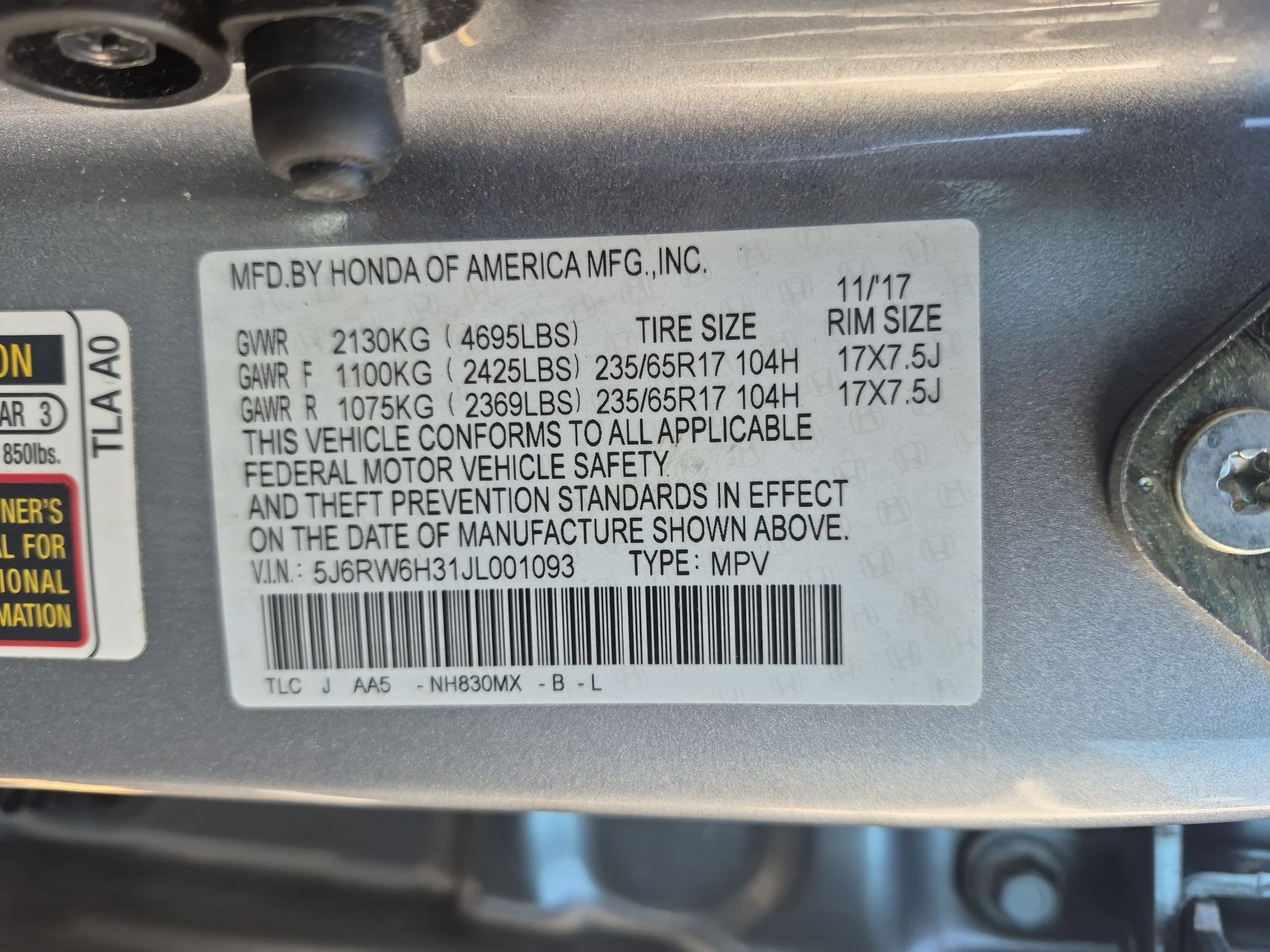 Certified Used 2018 Silver Honda LX image 31