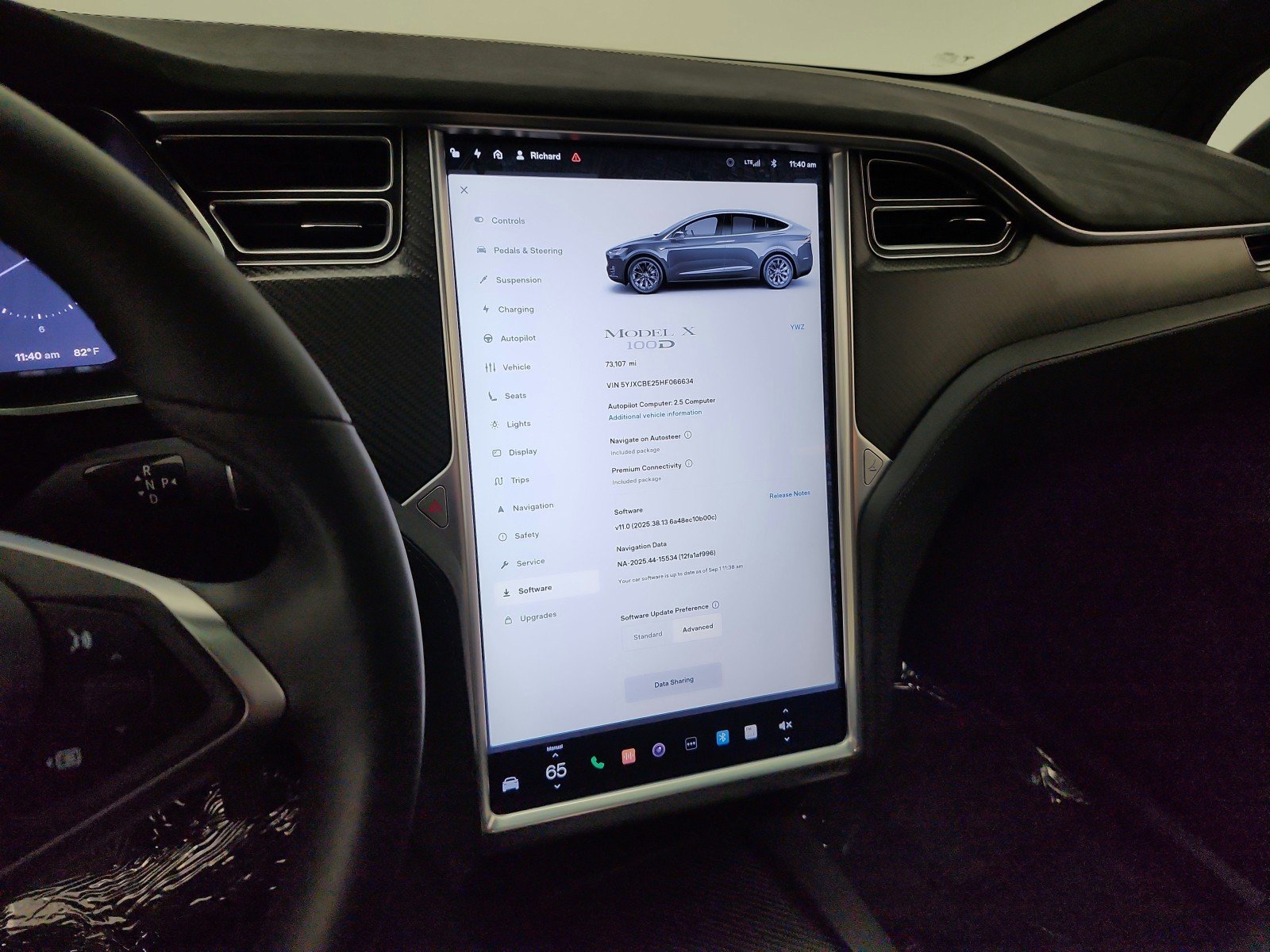 Used 2017 Midnight Silver Metallic Tesla 90D image 13