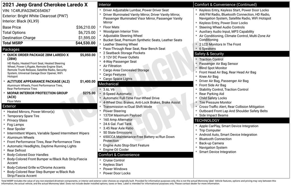Used 2021 White Jeep Laredo X image 35