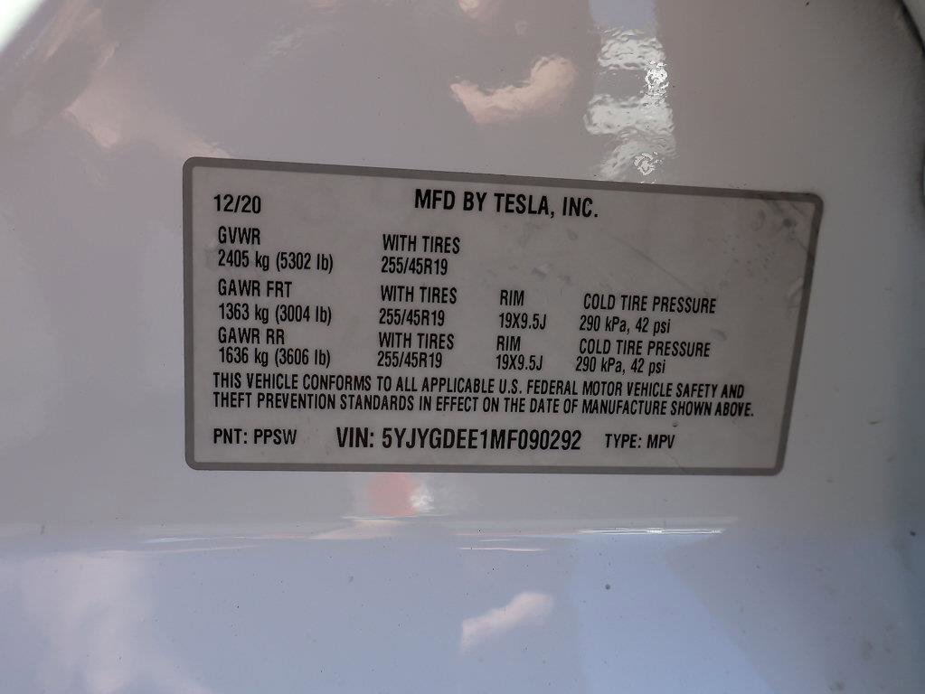 Used 2021 White TESLA Long Range image 41