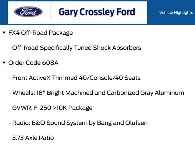 New 2027 Star White Metallic Tri-Coat Ford F-250® Lariat® image 2
