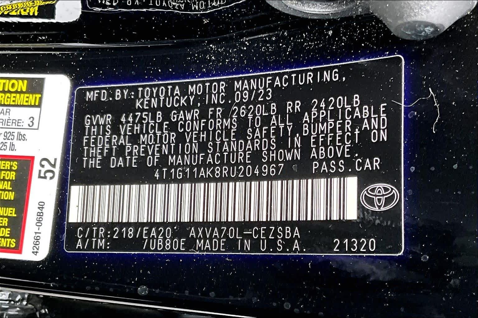Used 2024 Midnight Black Metallic Toyota SE image 34