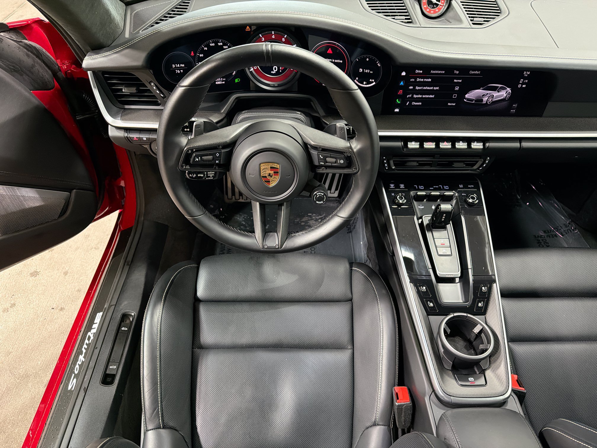 New 2025 Carmine Red Porsche Turbo S image 16
