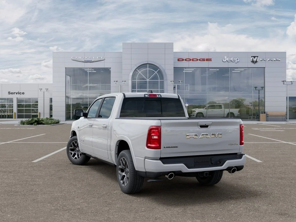 New 2026 Bright White Clear-Coat Exterior Paint RAM Laramie image 3