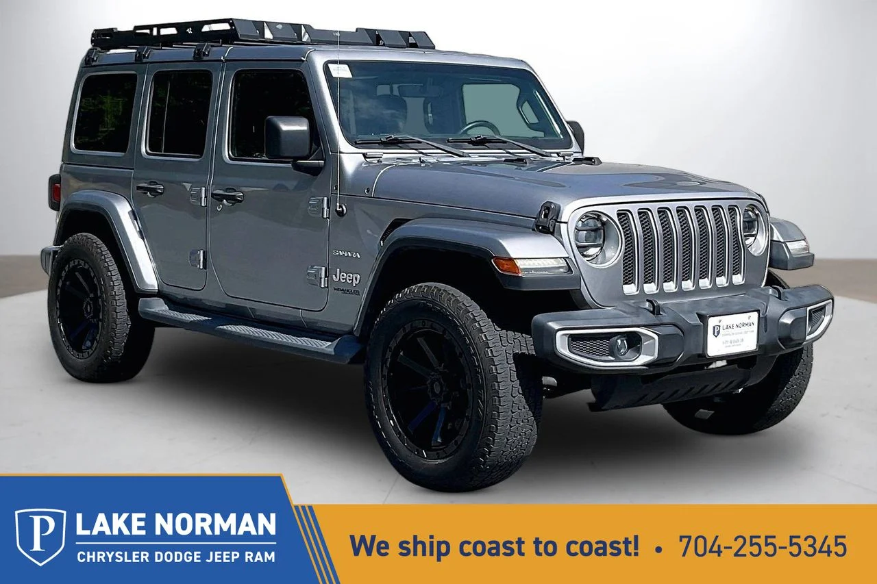 Certified Used 2018 Silver Jeep Sahara image 1