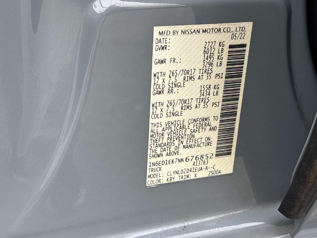 Used 2022 Gray Nissan PRO-4X image 28
