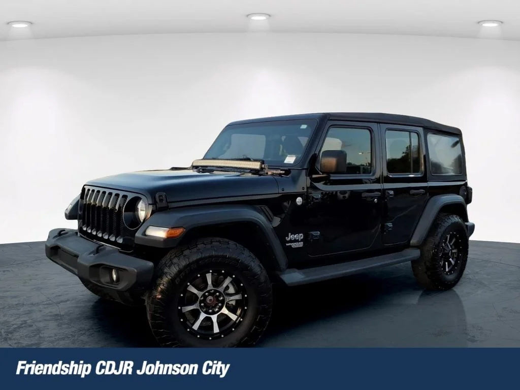 Used 2019 Black Jeep Unlimited Sport image 1