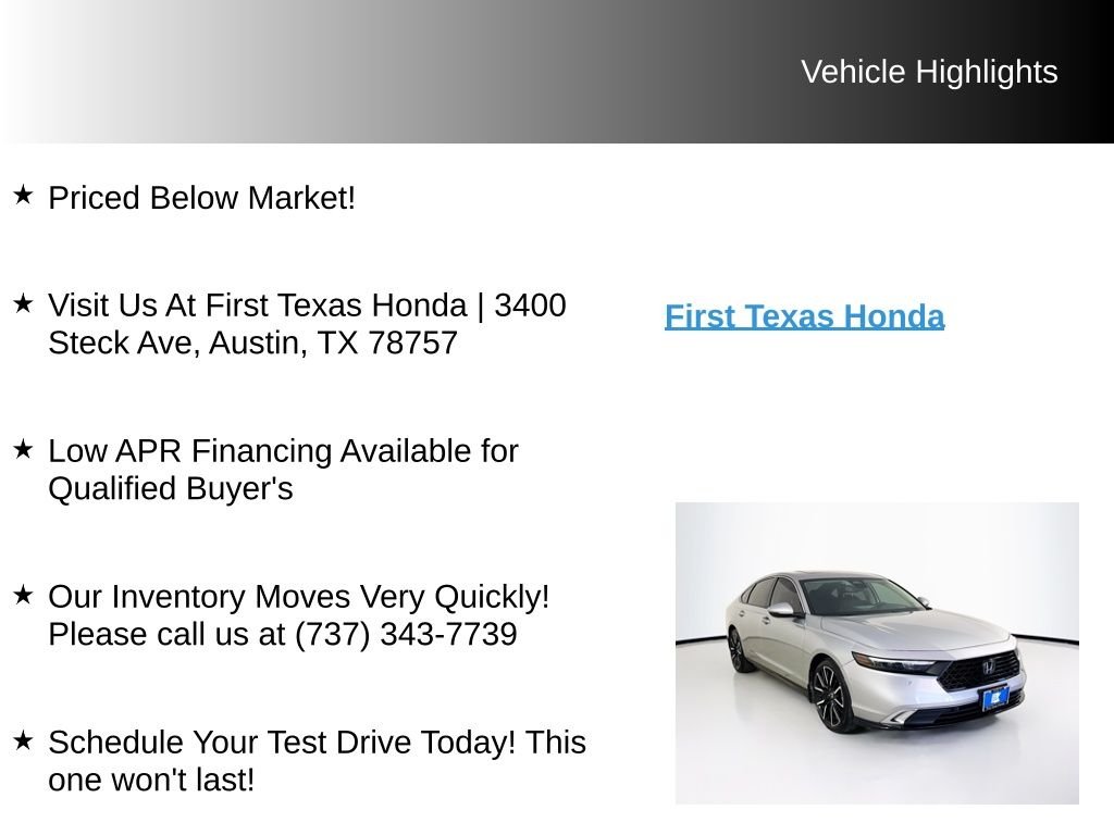 2024 Honda Accord Hybrid Touring - Photo 9
