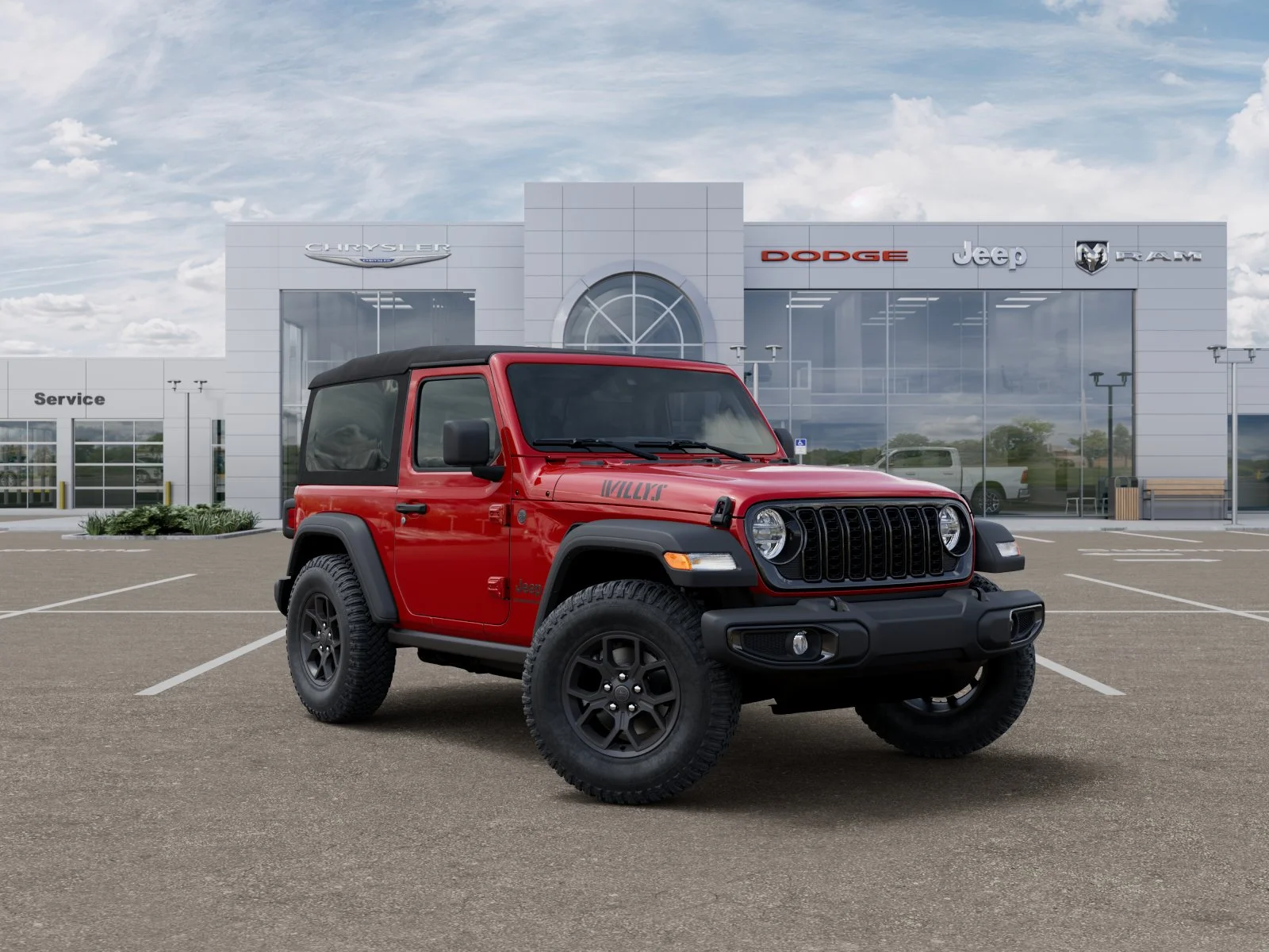 New 2026 Firecracker Red Clear-Coat Exterior Paint Jeep Willys image 43