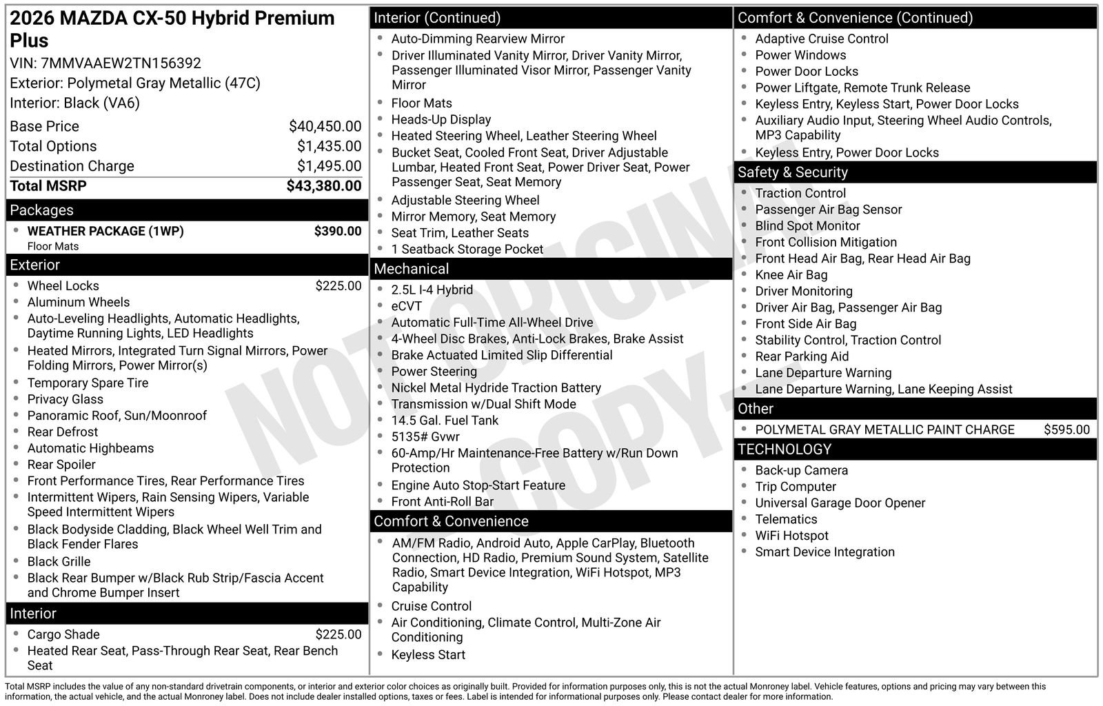 New 2026 Polymetal Gray Metallic Mazda Premium Plus AWD image 23