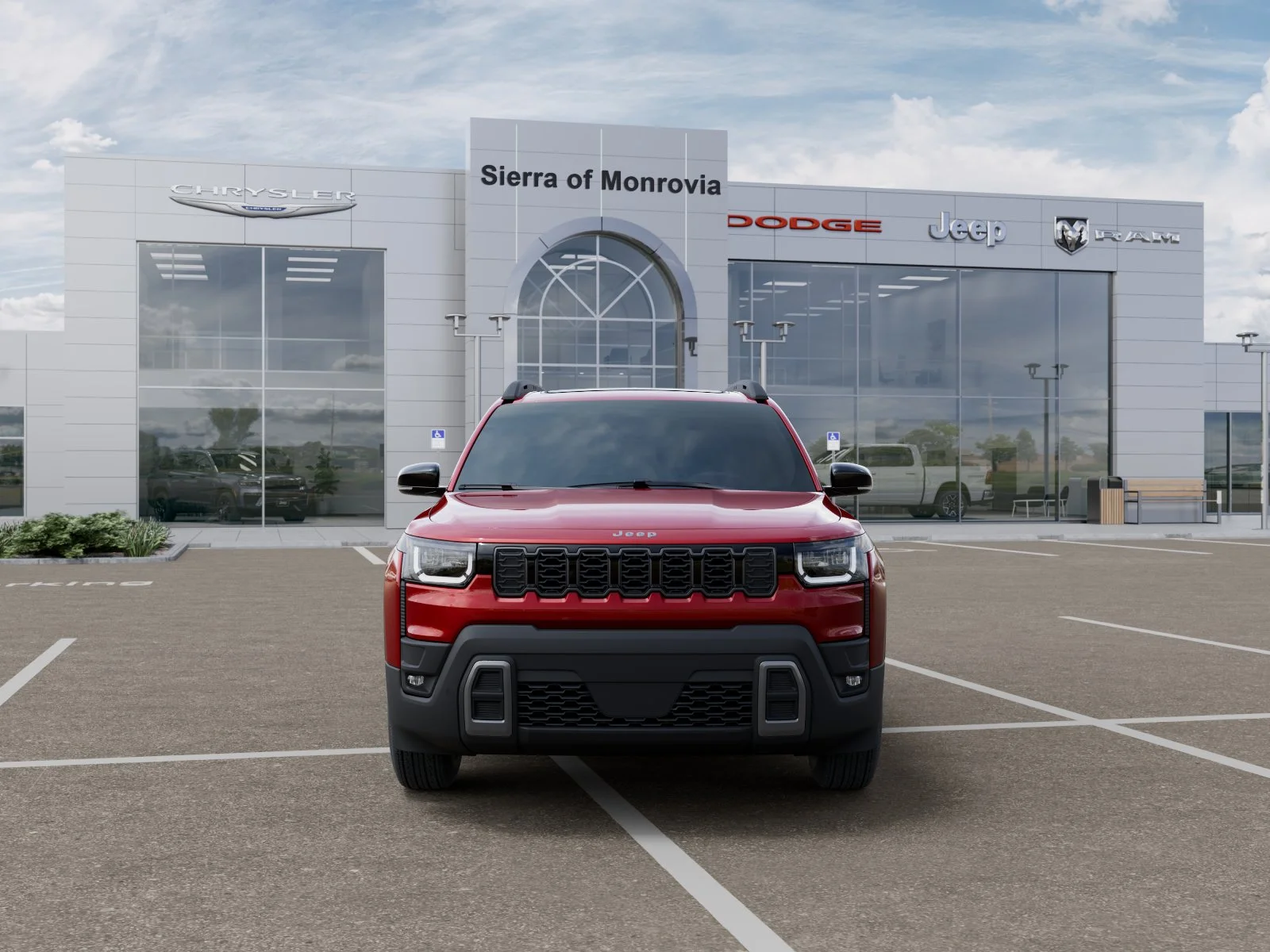 New 2026 Red Hot Pearl-Coat Exterior Paint Jeep Limited image 6