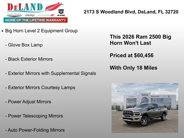 2026 RAM 2500 Big Horn - Photo 18