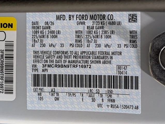 New 2026 Space White Metallic Ford Big Bend® image 47