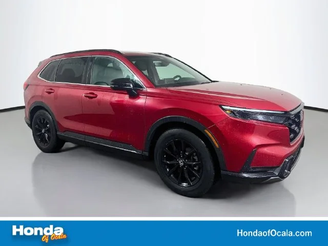 Certified Used 2025 Radiant Red Metallic Honda HYBRID 2WD SPORT-L image 1