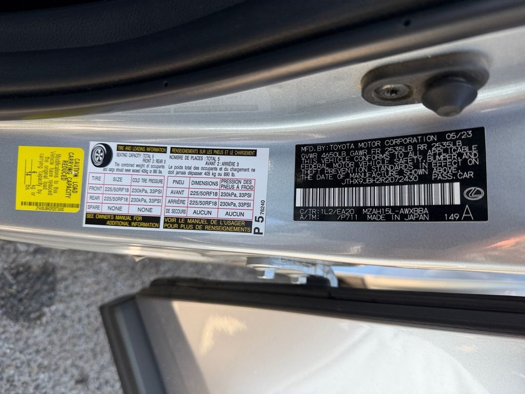 Used 2024 Silver Lexus 250h Base image 20