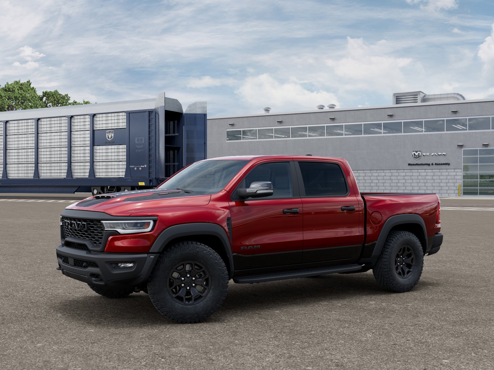 New 2026 Molten Red Pearl-Coat Exterior Paint RAM RHO image 1
