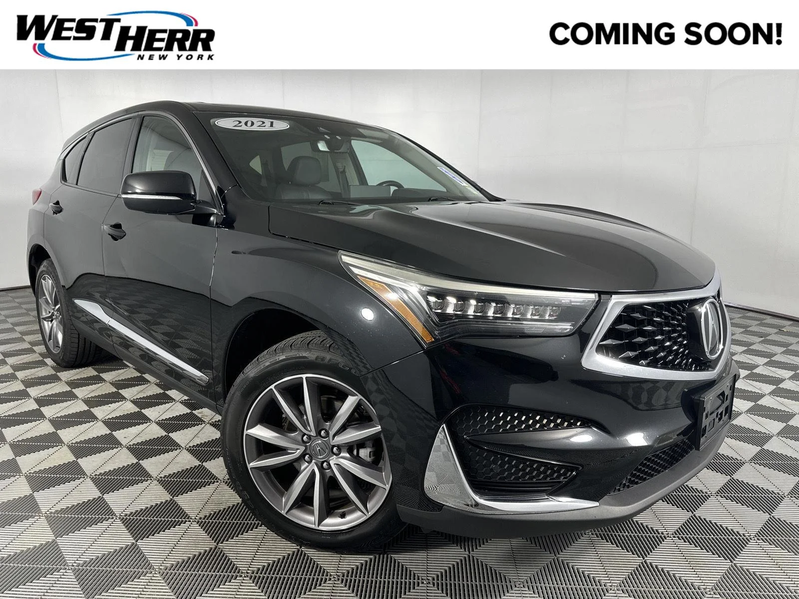 Used 2021 Majestic Black Pearl Acura SH-AWD w/Tech image 1