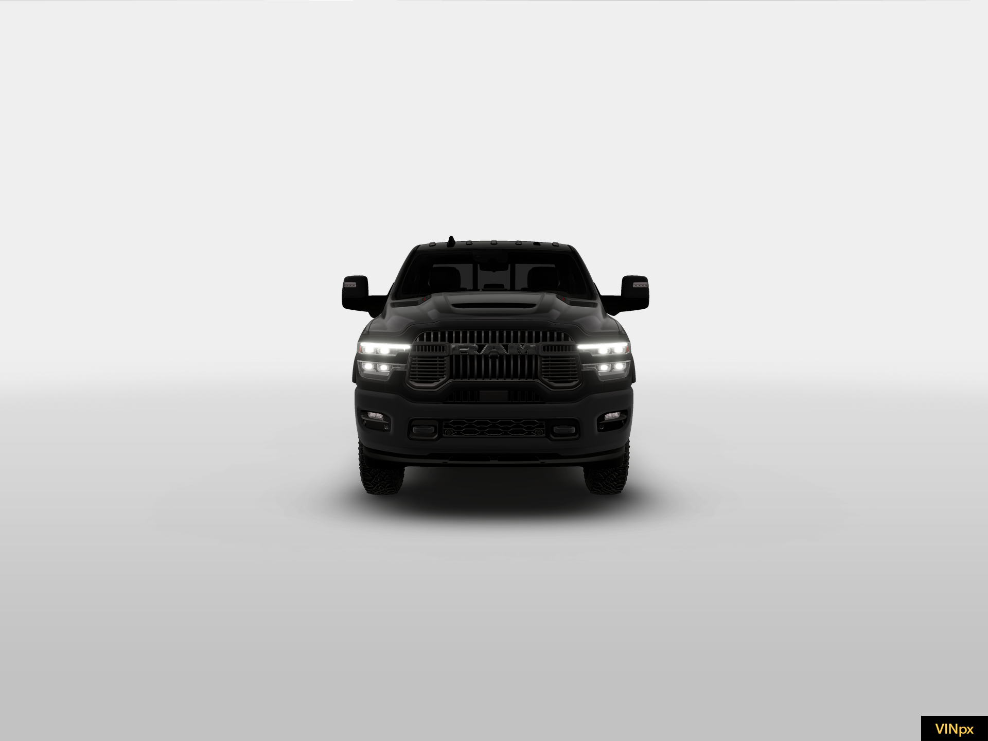 New 2026 Diamond Black Crystal Pearl-Coat Exterior Paint RAM REBEL image 9