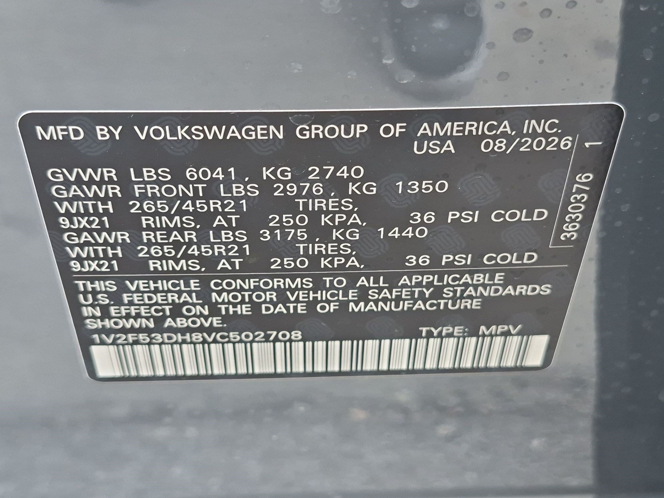 New 2027 Pure Gray Volkswagen SEL Premium R-Line image 17