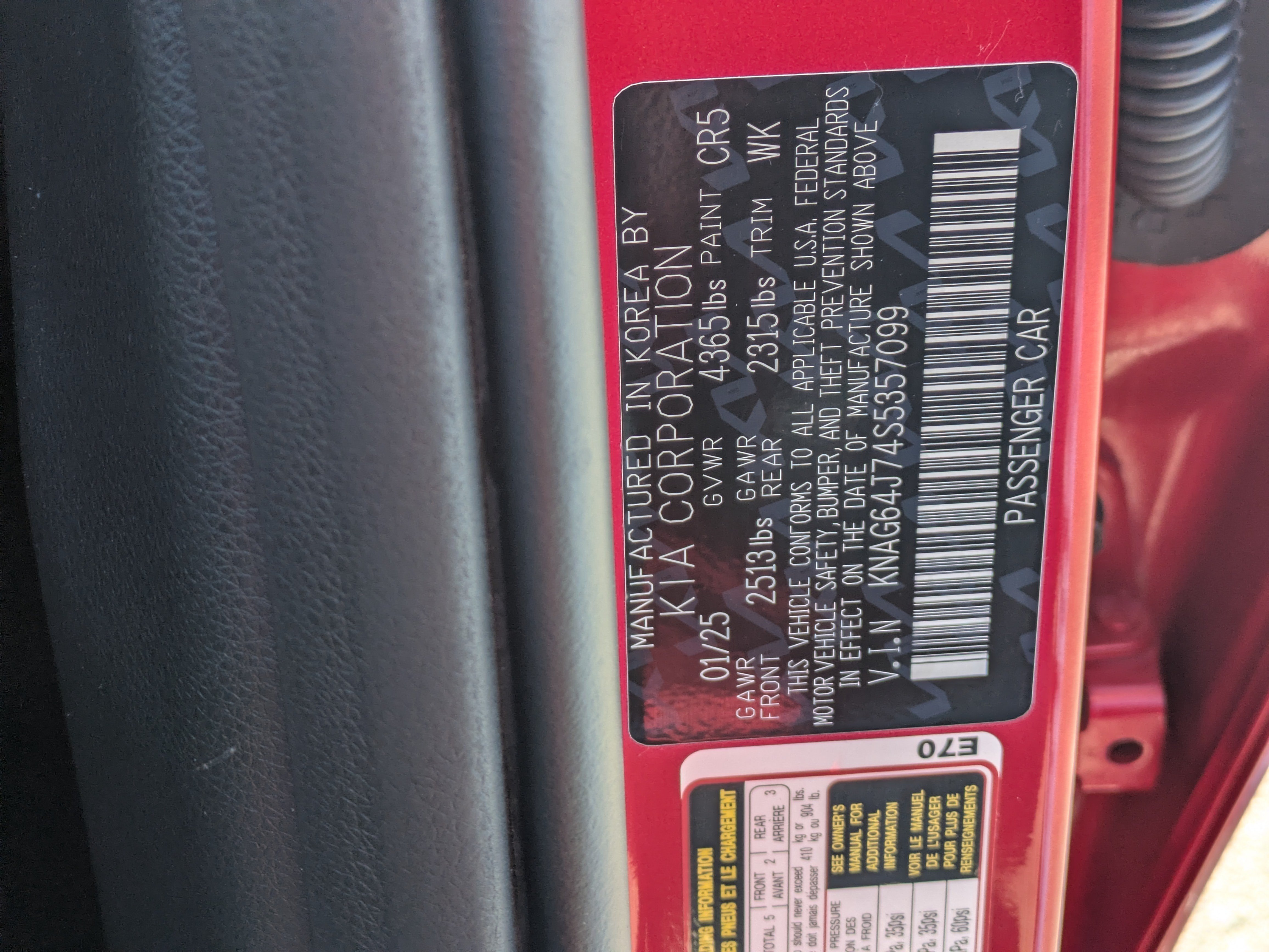 Used 2025 Runway Red Kia GT-Line image 30