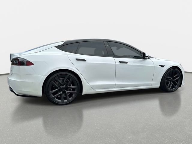 Used 2021 White Tesla Plaid image 6
