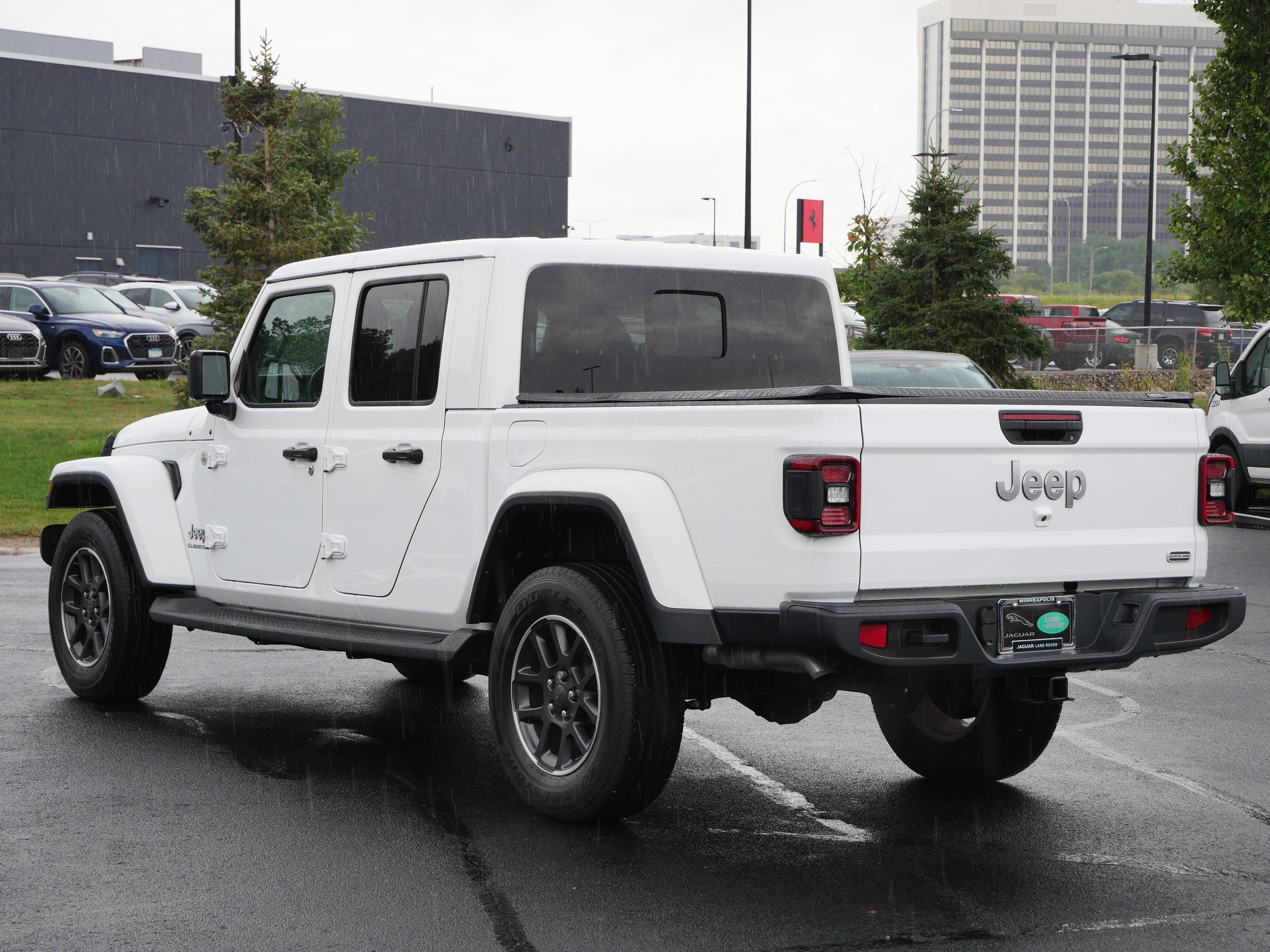 Used 2022 Bright White Clearcoat Jeep Overland image 3