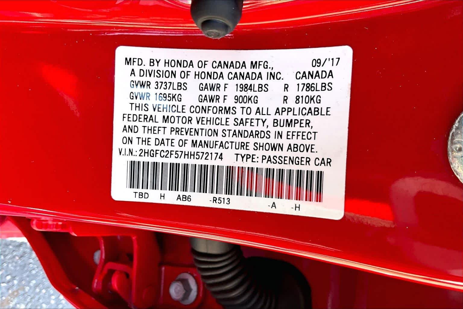 Used 2017 RED Honda LX image 32